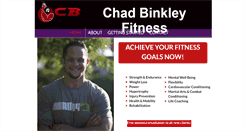 Desktop Screenshot of chadbinkleyfitness.com